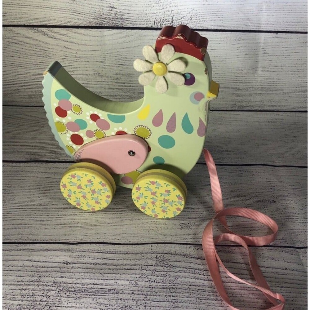 Djeco Cotcotte Hen Pull Along Wooden Toy